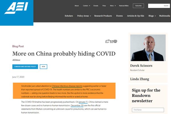 20200617 - More on China probably hiding COVID - American Enterprise Institute -_ - www.aei.org