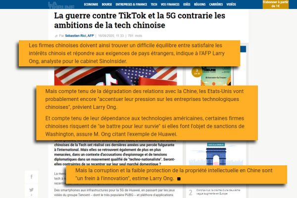 20200916 - La guerre contre TikTok et la 5G contrarie les ambitions de la tech c_ - www.latribune.fr