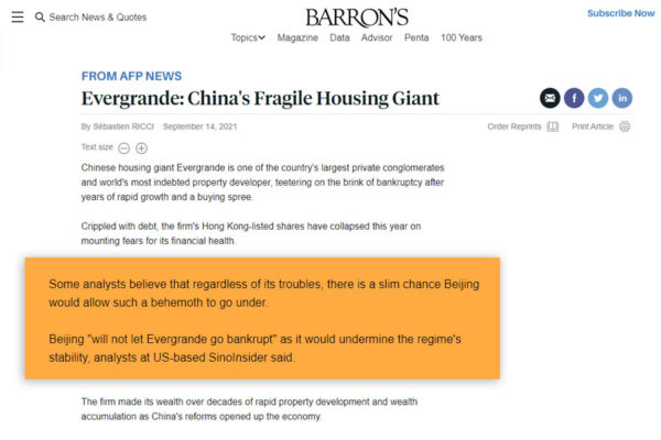 20210914 - Evergrande_ Chinas Fragile Housing Giant - Barrons - www.barrons.com