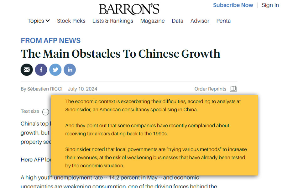 20240710 - The Main Obstacles To Chinese Growth - Barron's - www.barrons